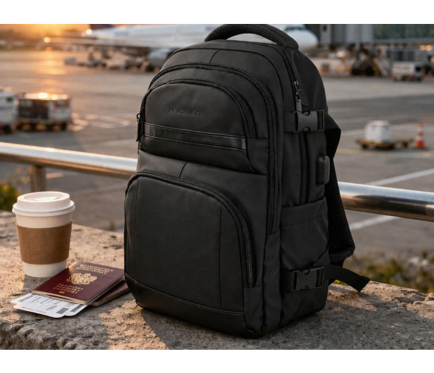 Wozinsky Plecak z  kieszenią na laptopa podróżny 40x20x25 cm do luku - 1524579 - zdjęcie 6